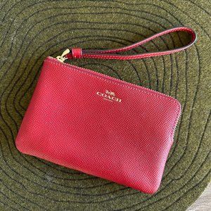Red Coach Wristlet